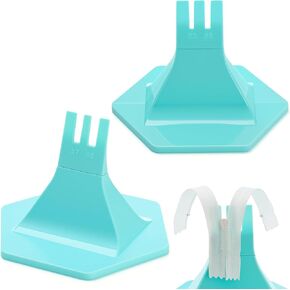 Leinuosen 2 Pcs Zipper Jig Tool for Zipper Pulls 4 Size #3#5#7#8 Handy Zip Fastener Jig Installing Tool Zip Sliders for Pants Dresses Jackets (Blue)