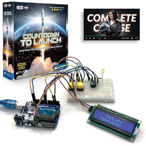 LINGO Countdown to Launch STEM Coding Kit - Build, Code & Explore Rocket Launch Concepts - Science Kits for Kids Ages 13+ Years for Birthdays & Holidays
