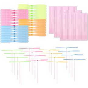 20 Pcs Flying Helicopter Toy, Hand Helicopter Spinner Toy, Hand Rub Plastic Bamboo Dragonfly Outdoor for Kids