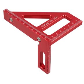 90Degree Aluminum Alloy Multifunctional Triangle Ruler Durable Engineer Tool for Woodworking Lightweight Design for Easy Storage Accurate Measurements for Carpenters and DIY