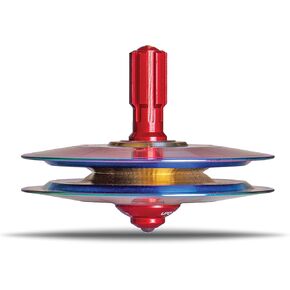 UFO Tops - Shag Harbour - Metal Spinning Top - Inspired by The 1967 Shag Harbour, Nova Scotia UFO Incident - Psychedelic Steel UFO with Solar Yellow Power Core™