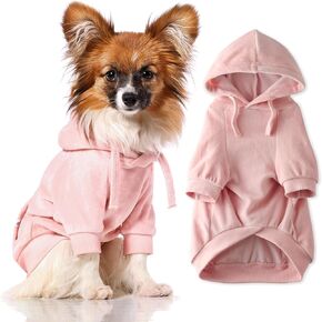 Velour Dog Pet Hoodie Coat for Small, Medium and Large Dogs, Sage, X-Large