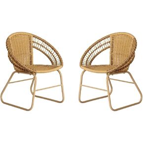 Kaplan Early Learning Kids' Washable Wicker Chair - Set of 2