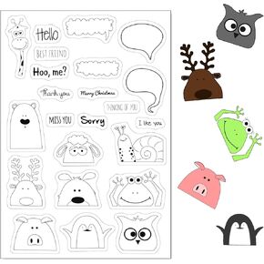 Personalized Clear Stamps, Reusable Clear Stamps, Stamp for Card Making Fit DIY Scrapbooking, Crafts and Embellishments