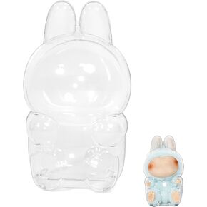 Clear Acrylic Protective Case for 17cm Doll - Protective Display Cover for Blind Box Figures, Dust-Resistant Doll Storage Box, No Doll Included (Standing)