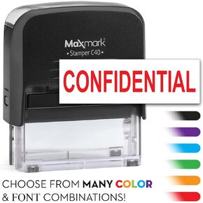 Large Custom Return Address Stamp with Dual Pads - Includes Extra Replacement pad $7.95 Value - Up to 3-Line Custom Self Inking Stamp