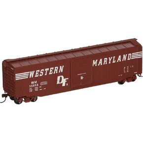 Bachmann Industries 50' Sliding Door Box Western Maryland Speed Lettering Car, HO Scale