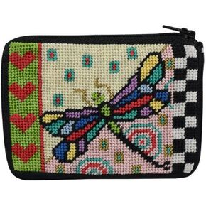 Coin Purse - Dragonfly - Needlepoint Kit