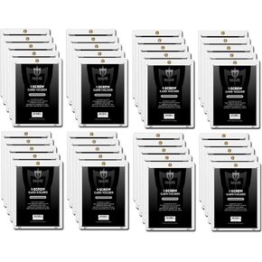 (40) Max Pro 1 Screw Card Super Thick Holder - 120 Pt. Jersey or Memorabilia Card Screwdown - Baseball, Football, Basketball, Hockey, Golf, Single Sports Cards Sportcards Card Collecting Supplies