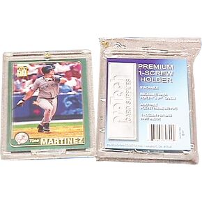 ProTech SD1R Single or 1 (One) Screw 35 Pt. Holder for Baseball, Basketball, Football, Hockey, Similar Cards (50)