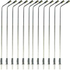 Miniature Street Lamp Model Lamp Post Model Street Light 12Pcs 1:75 Scale Simulation DIY LED Lamp Post 5.91inch White Lighting Mini Street Light for Architecture Model Railway Scenery Landscape