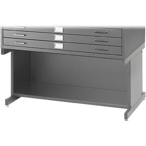 Timeless Trends Flat File High Base for 4994, Steel, Gray, 29.5" L x 40.5" W x 20" H. - Rolling Metal Drawers for Office Storage, Ideal for Craft and Tool Storage