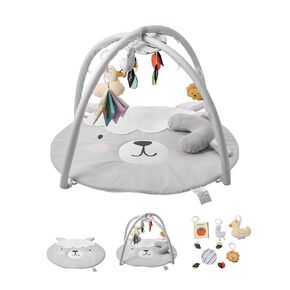 VEVOR Baby Play Gym Mat, Tummy Time Mat with 5 Sensory Toys, Baby Activity Mat with Light-up Musical Duck Toy for 0-18 Months Newborn Infant, Baby Essential Gift for Sensory & Motor Skill Development
