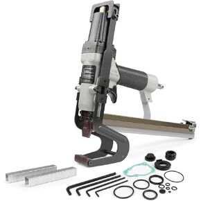 Woodpecker P88A 20 Gauge Stapling Plier, 17/32-inch(13.2mm) Crown Fine Wire Staple Gun, 9/16-inch to 7/8-inch (15-22mm) Leg Length, Air-Powered Staple Gun for Car Seats, Mattress,Metal Mesh Binding