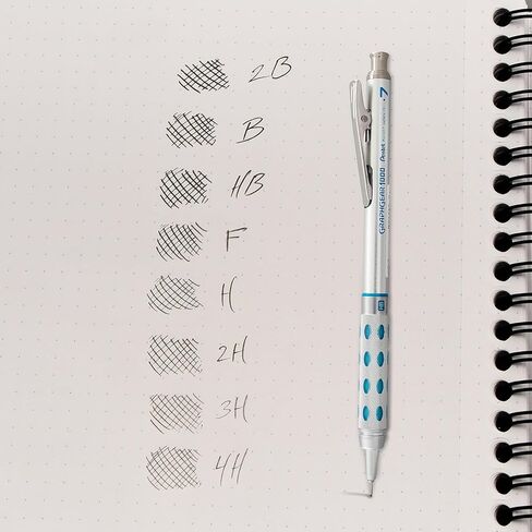 بنتل، سوبر هاي بوليمر، إعادة تعبئة الرصاص، 0.7 ملم متوسط، 2B، 144 قطعة من الرصاص (50-2B)، رمادي in Kuwait