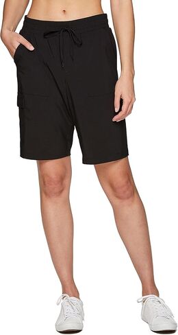 RBX Active Women's Bermuda Short, Quick Drying Long Length Woven Cargo Short with Pockets Sea Green 11-Inch S in Saudi Arabia