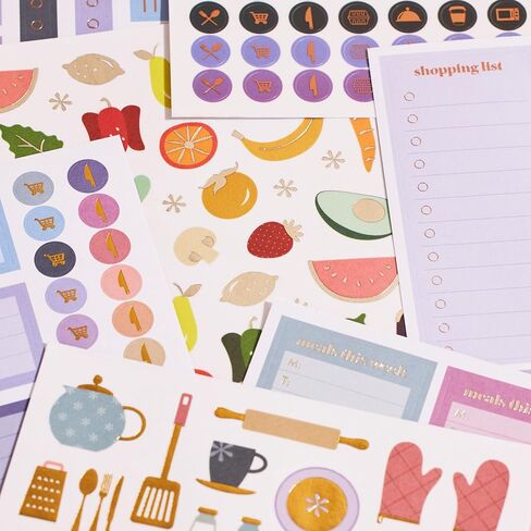Erin Condren Classic Sticker Book in Bold Blooms Design - Decorate Your Paper Crafts, Label, Color Code Your Planner and Calendar with Beautiful Stickers in Saudi Arabia