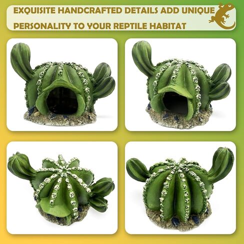 Reptile Hide Bearded Dragon Leopard Gecko Walnut Hideout Terrarium Tank Caves Accessories Turtle Lizard Snake Décor Amphibian Habitat Tortoise Personalized Decoration in Saudi Arabia