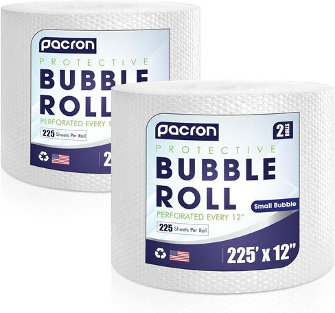 Protective Bubble Roll Wrap - 350FT x 12IN Clear, 3/16" Dense Small Bubble Cushioning for Fragile Items, Dish Packing & Packaging Supplies Shipping & Storage - Perforated Every 12IN in Saudi Arabia