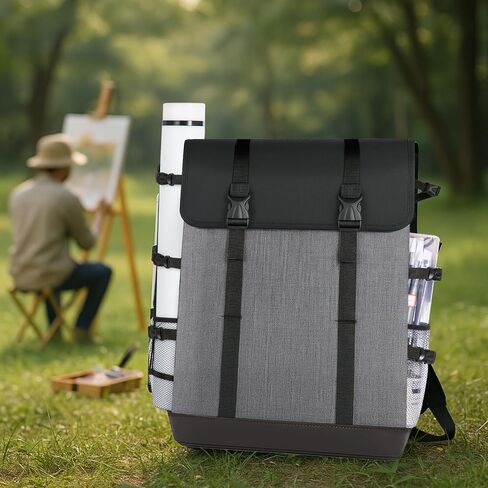 JJRING Art Portfolio Backpack, Art Portfolio Case, Artist Travel Tote Bag for Posters, Prints, Brushes, Artwork, and Painting Supplies, Blue in Saudi Arabia