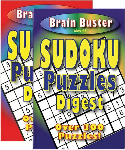 إغاظة الدماغ Sudoku Puzzle Book 8 "X 5" Digest Size 2 عناوين ، البحث عن الكلمات Find Words for Training Learning مع اللعبة ، عبوة 2 in Saudi Arabia