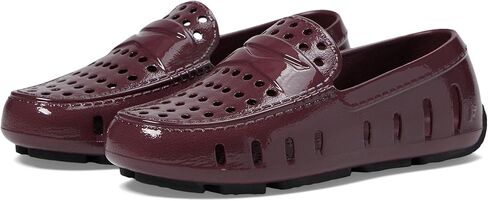 Floafers Boy's Kids Prodigy Driver EVA Loafers (Toddler/Little Kid/Big Kid) Red Patent/Black 13 Little Kid M in Saudi Arabia
