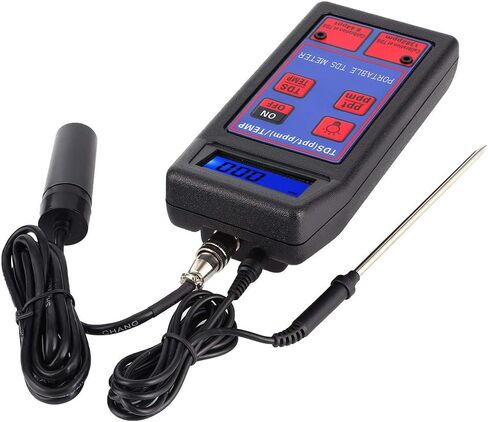 Portable 2 in 1 Salinity Temperature Meter High Accuracy Water Quality Tester for Laboratory Swimming Pool Hydroponics Plastic 16.5x7.5x5cm in Saudi Arabia