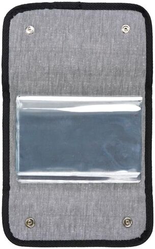 Compact Vinyl Document Holder, 6" x 8" - Stores 36 Documents, Fits in Most Truck Compartments, Durable Vinyl Cover with 2-Snap Closure, Black, J. J. Keller & Associates, Inc. in Saudi Arabia
