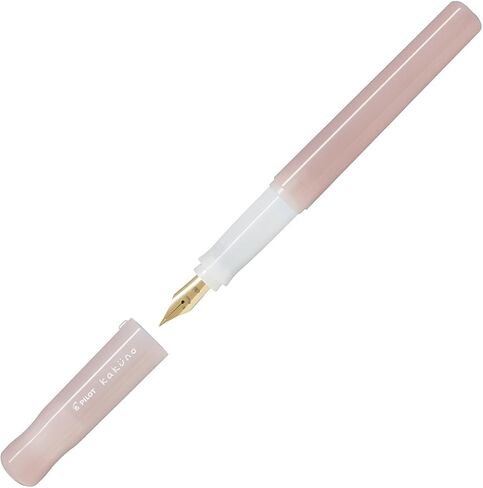 Pilot Kakuno Fountain Pen Madoromi Color Series ، Gold (Smiley Face) Fine Nib ، مثالي للمبتدئين والتعبير الإبداعي ، الوردي ، PFKA-1MDPF in Kuwait