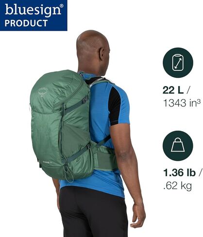 Osprey Skarab 18L Men's Hiking Backpack with Hydraulics Reservoir, Black in Saudi Arabia
