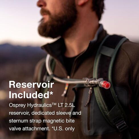 Osprey Skarab 18L Men's Hiking Backpack with Hydraulics Reservoir, Black in Saudi Arabia