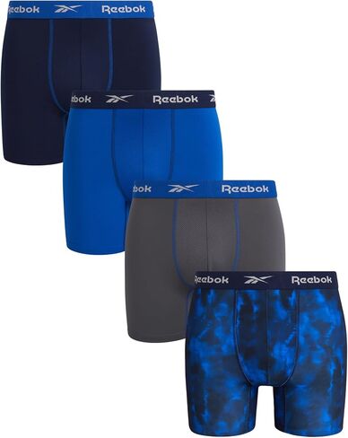 Reebok Men''s Underwear - Performance Boxer Briefs (4 Pack) (BlackBlackBlackBlack, Medium)'' in Saudi Arabia