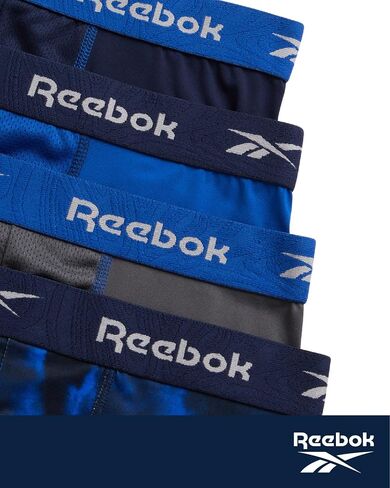 Reebok Men''s Underwear - Performance Boxer Briefs (4 Pack) (BlackBlackBlackBlack, Medium)'' in Saudi Arabia