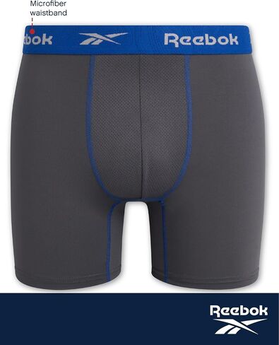 Reebok Men''s Underwear - Performance Boxer Briefs (4 Pack) (BlackBlackBlackBlack, Medium)'' in Saudi Arabia