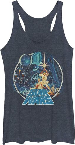 STAR WARS Women's Officially Licensed Vintage Victory Junior's Racerback Tank in Saudi Arabia