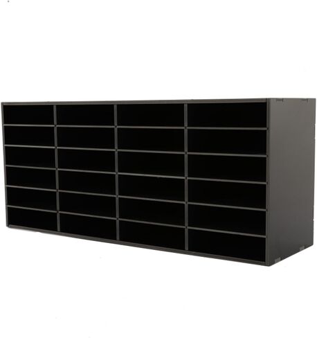 Mailbox for Classroom 24 Slots, Mail Sorter, Paper Organizer Storage, Mail Organizer for Home Library Office Classroom (White, 24 Slots) in Saudi Arabia