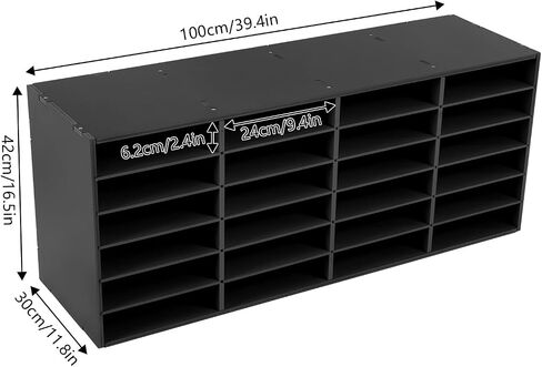 Mailbox for Classroom 24 Slots, Mail Sorter, Paper Organizer Storage, Mail Organizer for Home Library Office Classroom (White, 24 Slots) in Saudi Arabia