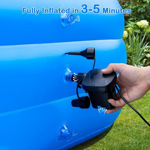 Large Inflatable Pool with Pump for Adults - 130'' x 72'' x 22'', Extra Large Thickened 0.6mm Blow Up Pool for Family, Oversize Swimming Pool for Water Party Backyard Lawn Outdoor Summer in Saudi Arabia