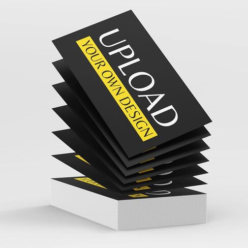 Custom Printed Business Cards [2-Sides] Thick Personalized Cards (300GSM 14PT) 3.5" x 2" [100% Printed in the USA] Premium Front & Back Sides (Customizable) (x100 Pack) in Saudi Arabia