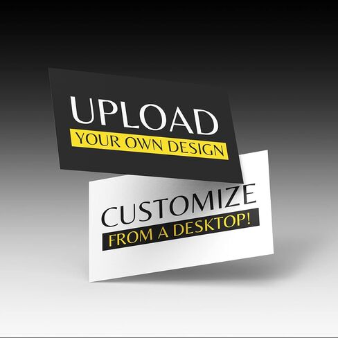 Custom Printed Business Cards [2-Sides] Thick Personalized Cards (300GSM 14PT) 3.5" x 2" [100% Printed in the USA] Premium Front & Back Sides (Customizable) (x100 Pack) in Saudi Arabia