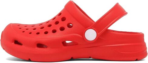 أحذية مائية للأطفال الصغار من الأولاد والبنات، أحذية مائية سهلة الارتداء، صنادل للأطفال للاستخدام الداخلي والخارجي باللون الأحمر للأطفال الصغار من سن 10 إلى 11 عامًا in Kuwait