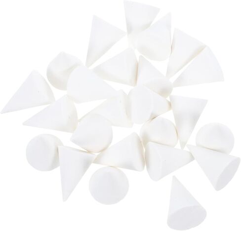 Nuobesty 25pcs الأظافر الحرارية الخزفية لاستخدام صغير أدوات دعم الفخار لمشاريع فنية الطين يمنع التصميم الفريد in Kuwait