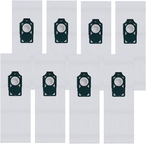 12 حزمة من أكياس المكنسة الكهربائية RLH-6 لريككار سوبرالايت R10S R10D R10O R10SAND سيمبليسيتي فريدوم R10S R10D S10P S10SAND مكنسة كهربائية عمودية - جزء حقيبة HEPA البديلة # RLHC-6،SLH-6 in Kuwait