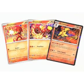 Armarouge 041/198 - Scarlet & Violet - Pokemon Evolution 3 Card Lot - Charcadet