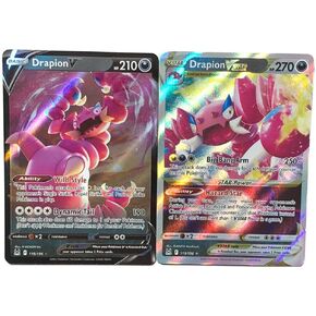 Pokemon Drapion VSTAR & V - Lost Origin Ultra Rare Card Set NM 118/196-119/196