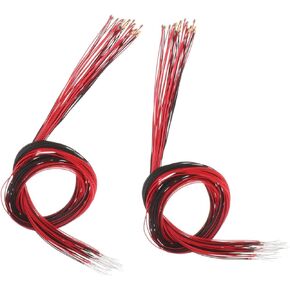 40pcs Pre Wired 0805 SMD LED s Micro ing Kits Lamps HO N Scale, Mini Size, 3V, Red & Warm White, Model Train, Model Scenes, LEDs for Architectural Models & Miniature Art, Manual