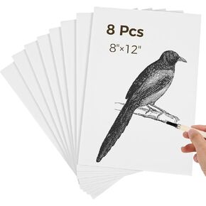 8 Pieces PVC Engraving Sheets for Printmaking, A4 Plastic Carving Plates with Smooth, 7.9×11.8×0.2 for Art & Craft Projects