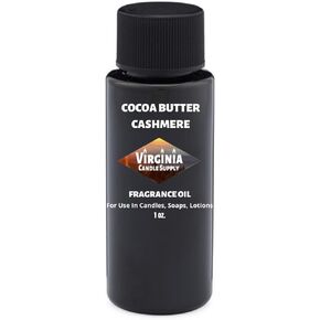 Cocoa Butter Cashmere Fragrance Oil (Our Version of The Brand Name) (1 oz Bottle) for Candle Making, Soap Making, Tart Making, Room Sprays, Lotions, Car Fresheners, Slime, Bath Bombs, Warmers…