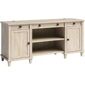 Sauder Hammond Home Office Credenza Desk in Chalk Oak, Chalk Oak Finish