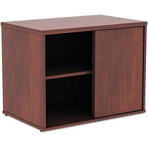 ALE Open Office Low Storage Cabinet Credenza - Medium Cherry